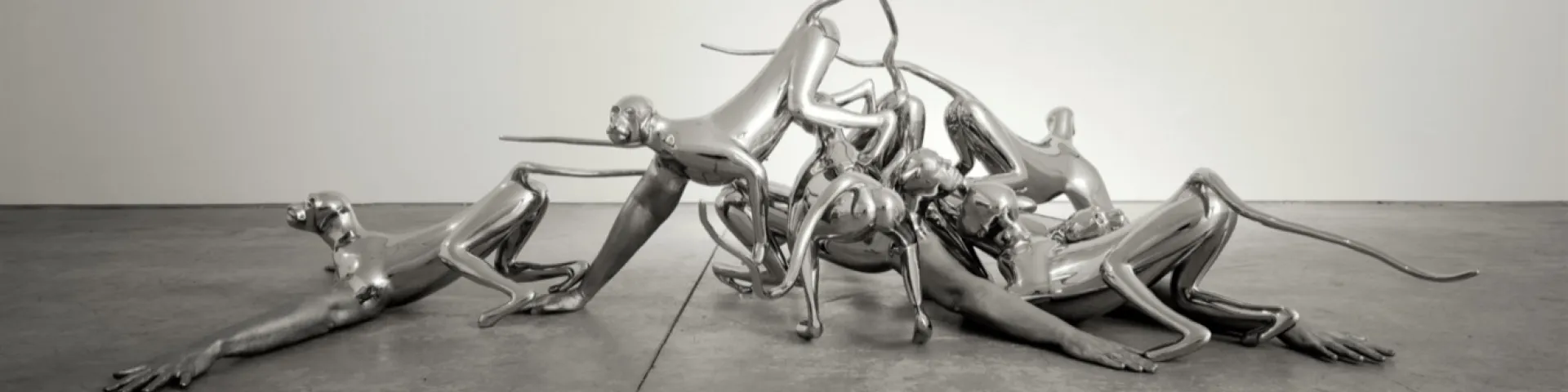 sculpture made of stainless steel