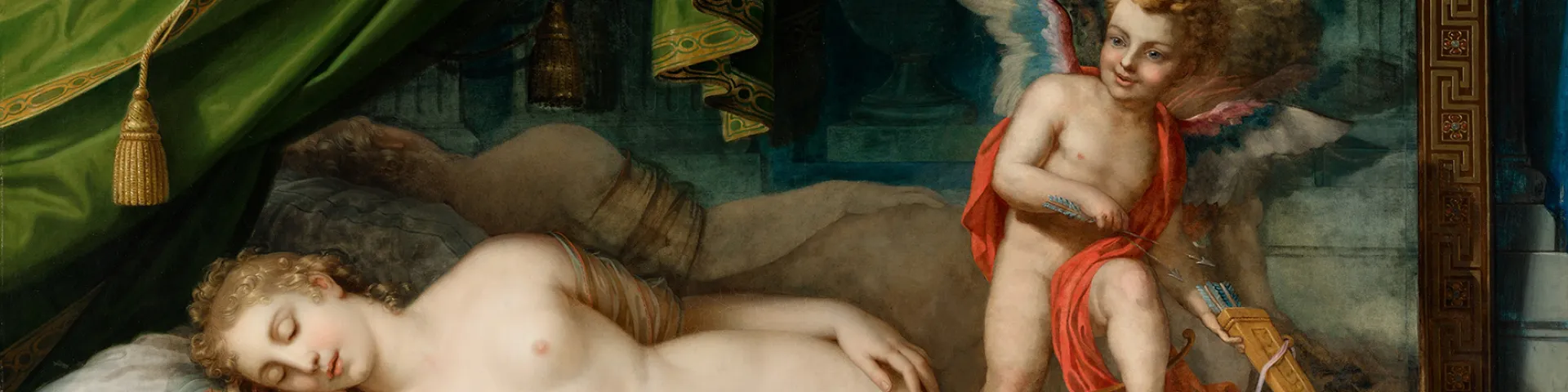 Johann Baptist Lampi the Younger, Sleeping Venus with Cupid in Front of a Mirror, 1826