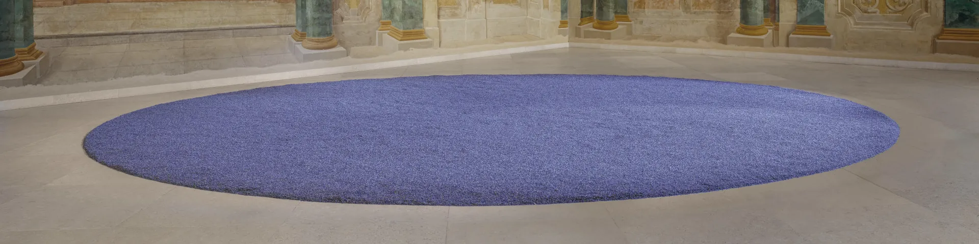 Installation view CARLONE CONTEMPORARY: herman de vries. 108 pounds of lavender