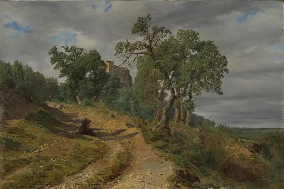 Ferdinand Georg Waldmüller, Die Ruine Liechtenstein bei Mödling, 1848