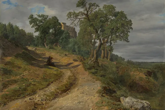 Ferdinand Georg Waldmüller, Die Ruine Liechtenstein bei Mödling, 1848
