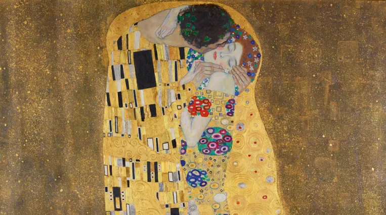 Gustav Klimt, Liebespaar (Kuss), 1908 (vollendet 1909)