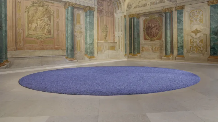 Installation view CARLONE CONTEMPORARY: herman de vries. 108 pounds of lavender