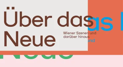 Schriftzug Über das Neue