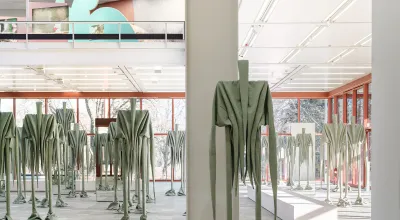 Ausstellungsansicht "Sandra Mujinga. Skin to Skin", Belvedere 21