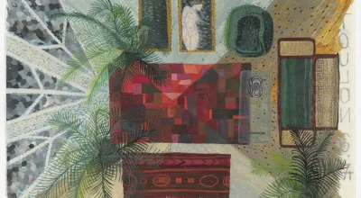 Gouache auf Papier von Friedl Kubelka 