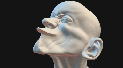 3D-Modell von Franz Xaver Messerschmids  "Charakterkopf" Nr. 6